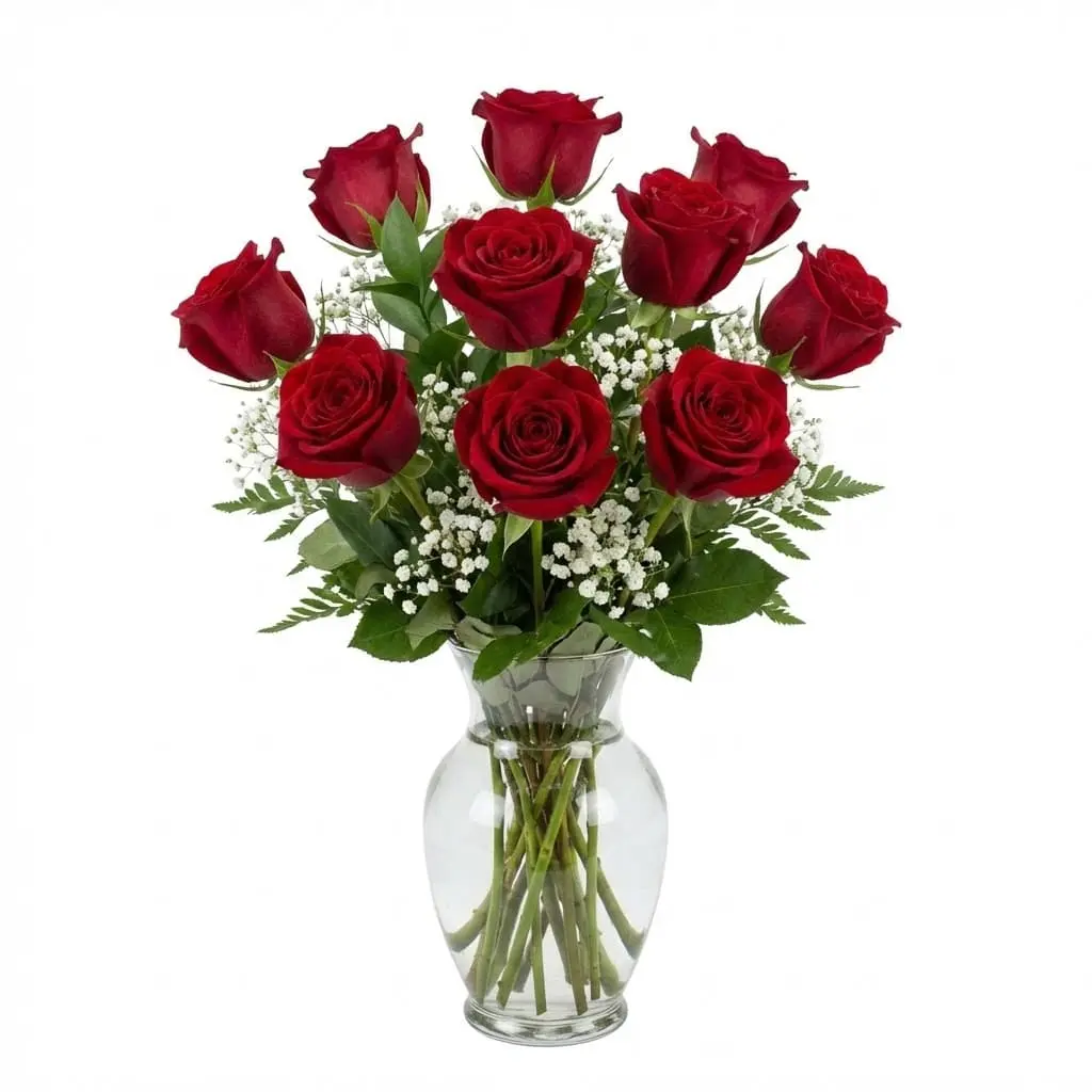 Elegant red rose bouquet for anniversary and romantic surprises in Downtown State College.